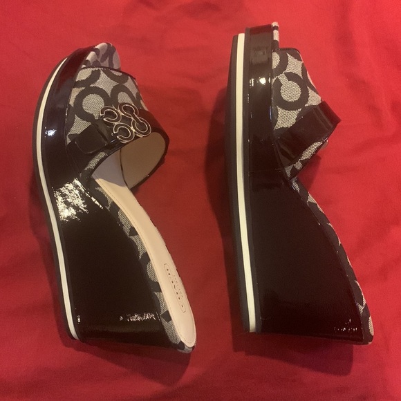 Coach wedges open toe - Picture 2 of 4